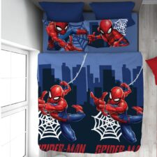 Completo Lenzuola Spiderman Originale Marvel 1 Posto Mezzo