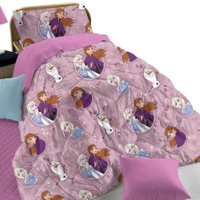 Trapunta Piumone Frozen Disney Invernale – Rivestimento Esterno Cotone