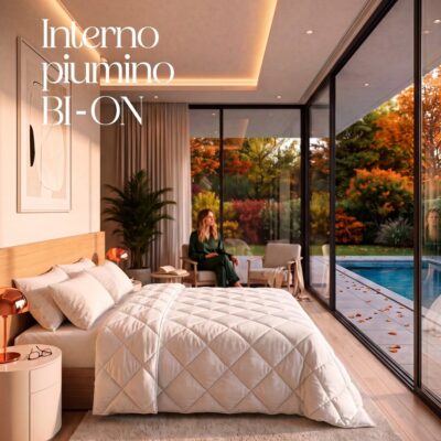 Bi-on interno piumino in microfibra Biancaluna - 4 Stagioni