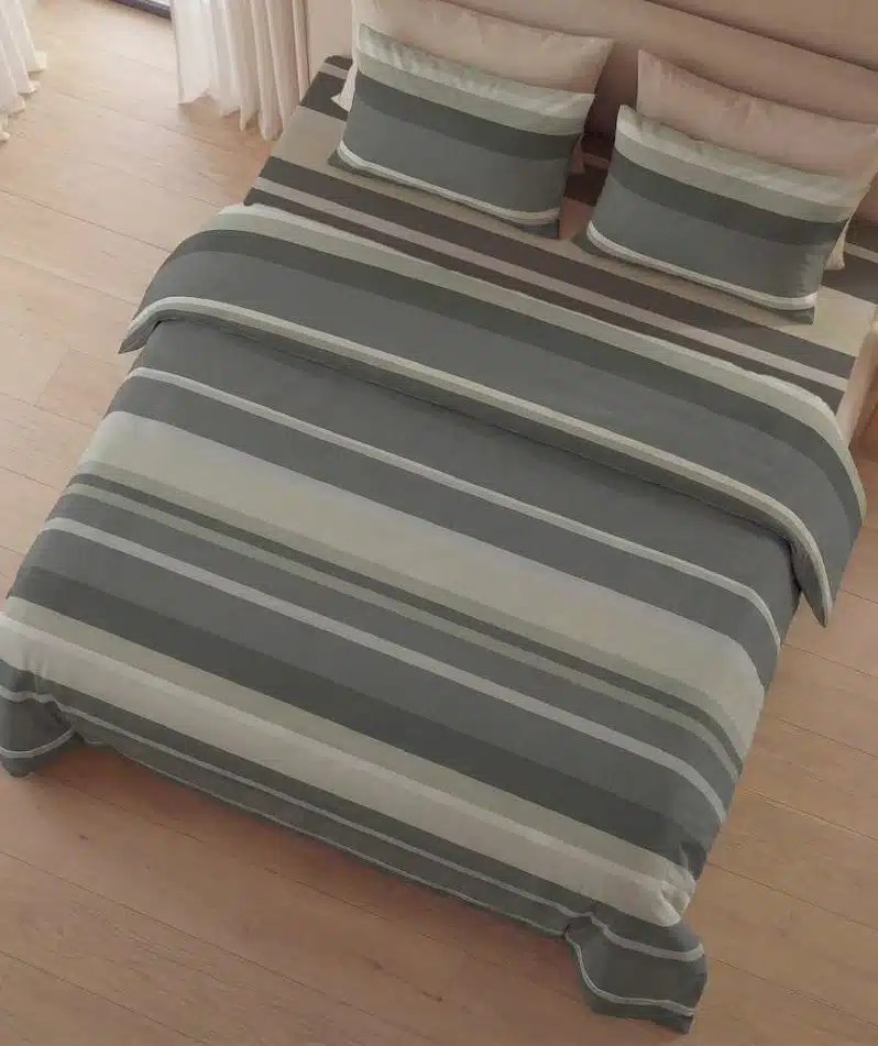 Lenzuola Biancaluna Striped Grigio-8500